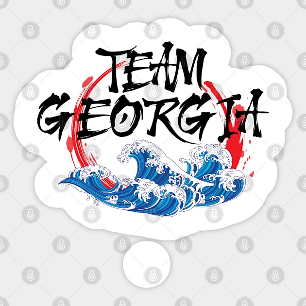 Cheering for athletes and team georgia Sticker by TIHONA